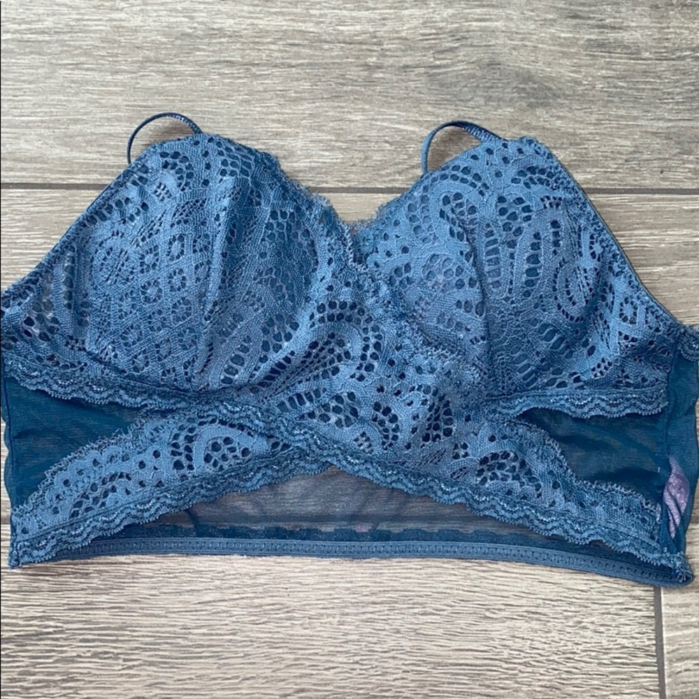 Blue bralette